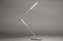 Tafellamp 13868: design, modern, aluminium, geschuurd aluminium #1