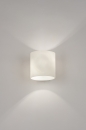 Wandlamp 13939: modern, glas, wit opaalglas, metaal #1