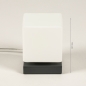 Tafellamp 13947: modern, glas, wit opaalglas, metaal #10