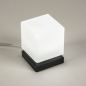 Tafellamp 13947: modern, glas, wit opaalglas, metaal #2