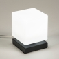 Tafellamp 13947: modern, glas, wit opaalglas, metaal #3