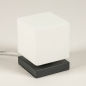 Tafellamp 13947: modern, glas, wit opaalglas, metaal #4