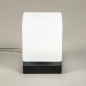Tafellamp 13947: modern, glas, wit opaalglas, metaal #6