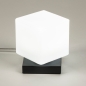 Tafellamp 13947: modern, glas, wit opaalglas, metaal #9