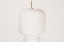 Foto 14000-11: Schitterend design hanglamp uitgevoerd in wit opaalglas, geschikt voor vervangbare led verlichting.