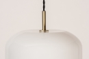 Foto 14000-12: Schitterend design hanglamp uitgevoerd in wit opaalglas, geschikt voor vervangbare led verlichting.