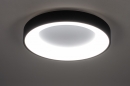 Plafondlamp 14099: modern, kunststof, metaal, zwart #2