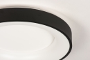Plafondlamp 14099: modern, kunststof, metaal, zwart #4