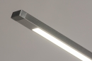 Foto 14102-6: Minimalistische, dimbare aluminium vloerlamp / leeslamp voorzien van ingebouwd led.
