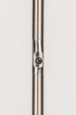 Foto 14104-10: Dimbare art deco vloerlamp in staal met opaal glazen kappen voorzien van dimbare led verlichting.