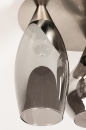 Plafondlamp 14153: modern, eigentijds klassiek, glas, staal rvs #8
