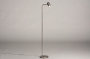 Foto 14163-2: Moderne staande leeslamp met GU10 fitting en schakelaar op het armatuur