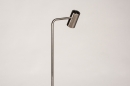 Foto 14163-3: Moderne staande leeslamp met GU10 fitting en schakelaar op het armatuur