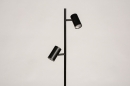 Vloerlamp 14164: modern, retro, metaal, zwart #8