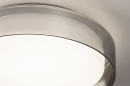 Foto 14168-3: Elegante, dimbare, led plafondlamp voorzien van zowel opaal- als rookglas.