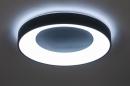 Plafondlamp 14197: modern, kunststof, metaal, zwart #4