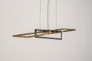 Hanglamp 14259: modern, eigentijds klassiek, art deco, messing #3