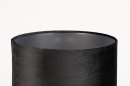 Foto 14269-7: Sfeervolle tafellamp in velous stof, in de kleuren zwart en grijs, geschikt voor led verlichting.
