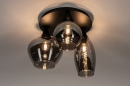 Plafondlamp 14293: modern, eigentijds klassiek, art deco, glas #2