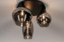 Plafondlamp 14293: modern, eigentijds klassiek, art deco, glas #4
