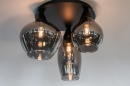 Plafondlamp 14293: modern, eigentijds klassiek, art deco, glas #5