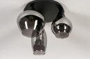 Plafondlamp 14293: modern, eigentijds klassiek, art deco, glas #7