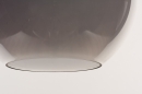 Foto 14334-6: Trendige, schwarze Pendelleuchte mit schwarzem Rauchglas und für austauschbare LED geeignet.