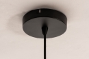 Foto 14336-8: Trendige, schwarze Pendelleuchte mit schwarzem Rauchglas und für austauschbare LED geeignet.