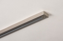 Foto 14342-2: Verlängerungsstück für Spotschiene in Stahl / Nickel. Länge 143 cm.