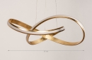 Hanglamp 14360: design, modern, eigentijds klassiek, messing #1