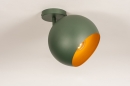 Plafondlamp 14938: modern, retro, metaal, groen #3