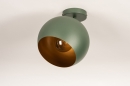 Plafondlamp 14938: modern, retro, metaal, groen #5