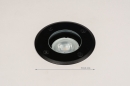 Foto 14946-1: Zwarte ronde grondspot led voor buiten als opritverlichting of tuinverlichting