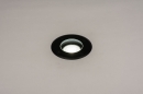 Foto 14946-2: Zwarte ronde grondspot led voor buiten als opritverlichting of tuinverlichting