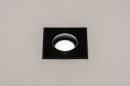 Foto 14947-3: Vierkante zwarte grondspot IP67 voor buiten als opritverlichting of tuinverlichting