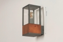 Wandlamp 14992: landelijk, modern, hout, glas #1