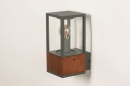 Wandlamp 14992: landelijk, modern, hout, glas #4