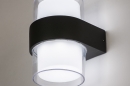 Foto 14995-5: Wandlamp voor buiten IP54 in antraciet met koker van acrylglas