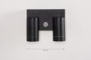 Buitenlamp 14998: modern, aluminium, metaal, zwart #1
