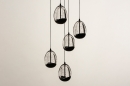 Hanglamp 15005: modern, eigentijds klassiek, glas, helder glas #5