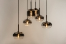 Hanglamp 15010: modern, eigentijds klassiek, glas, metaal #1