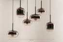 Hanglamp 15010: modern, eigentijds klassiek, glas, metaal #14