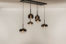 Hanglamp 15010: modern, eigentijds klassiek, glas, metaal #2