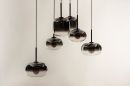 Hanglamp 15010: modern, eigentijds klassiek, glas, metaal #6