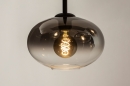 Hanglamp 15010: modern, eigentijds klassiek, glas, metaal #9