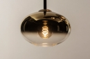 Hanglamp 15011: modern, eigentijds klassiek, glas, metaal #10