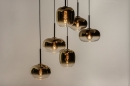 Hanglamp 15011: modern, eigentijds klassiek, glas, metaal #3