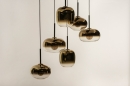 Hanglamp 15011: modern, eigentijds klassiek, glas, metaal #7