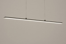 Foto 15085-2: Moderne langwerpige led hanglamp met sensor dimmer