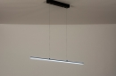Foto 15085-6: Moderne langwerpige led hanglamp met sensor dimmer